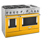 KitchenAid® 48'' Smart Commercial-Style Dual Fuel Range with Griddle