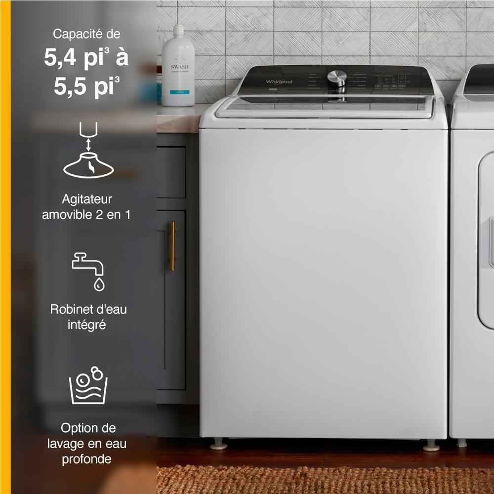 4.7-4.8 Cu. Ft. Top Load Washer with 2 in 1 Removable Agitator