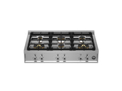 36 Gas Rangetop 6 brass burners Stainless Steel