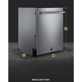 24" RISE™ Fully Integrated Dishwasher with 3rd Level Rack with Wash