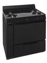 36 in. Freestanding Battery-Generated Spark Ignition Gas Range in Black