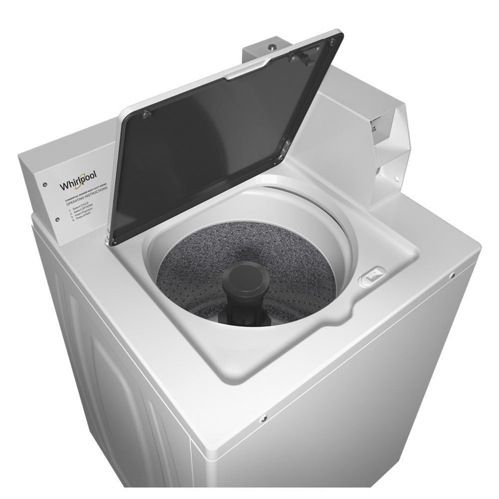 Commercial Top-Load Washer with Factory-Installed Coin Drop and Coin Box