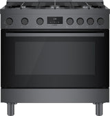 800 Series Gas Freestanding Range 36" Black Stainless Steel