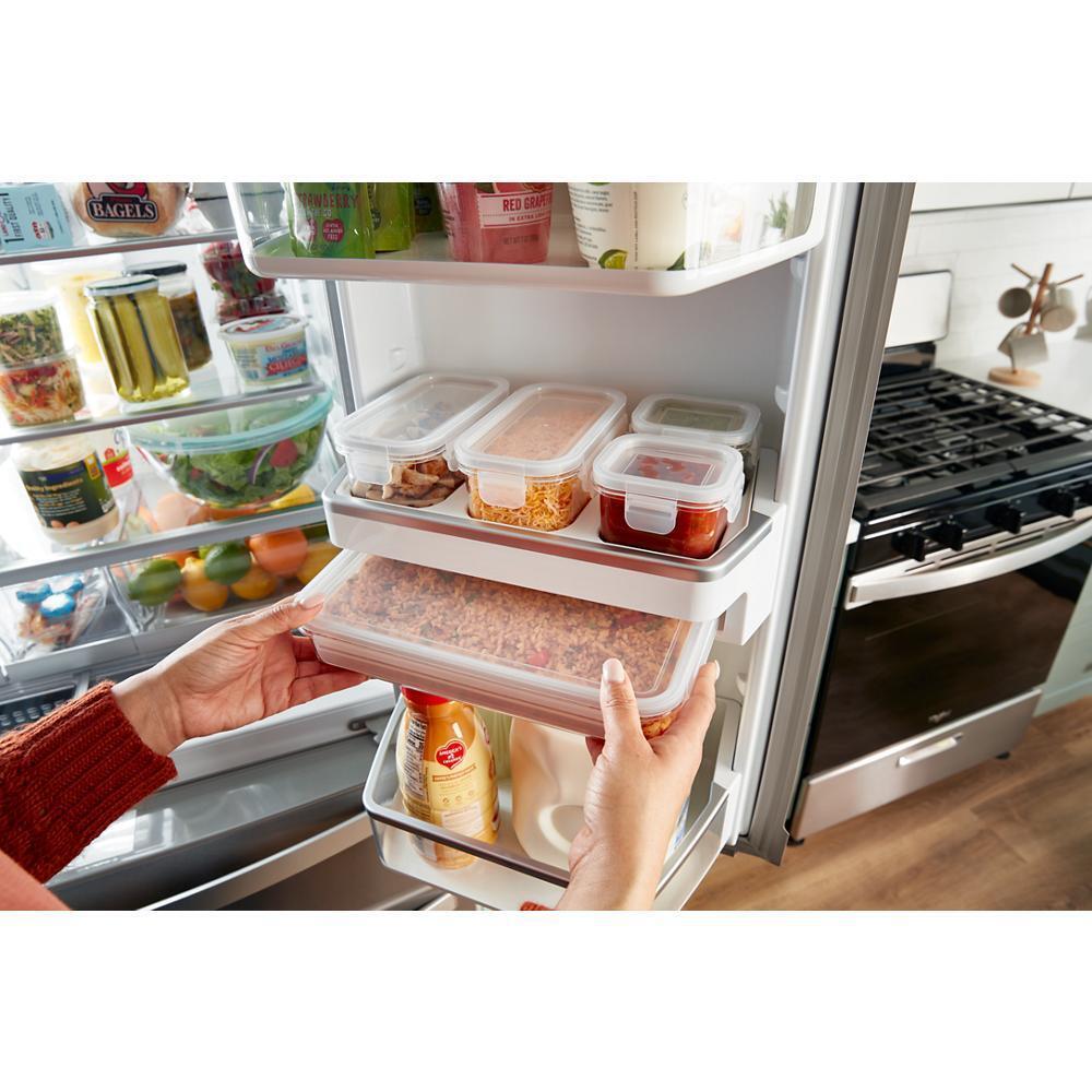 36-inch Wide 4 Door Refrigerator with Prep and Store Bins - 26 Cu. Ft.