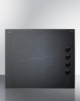 24" Wide 230v 4-burner Radiant Cooktop