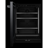 24" NOIR™ Under Counter Glass Door Refrigerator, Left Swing