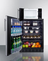 Microwave/refrigerator Combination With Allocator