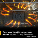 30-inch Energy Star Electric Range with Air Cooking Technology, No Preheat Air Fry and Air Baking and Self Clean