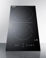 12" Wide 230v 2-burner Radiant Cooktop With Safety Shutoff