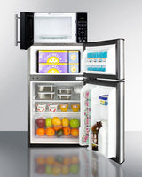 Microwave/refrigerator-freezer Combination With Allocator