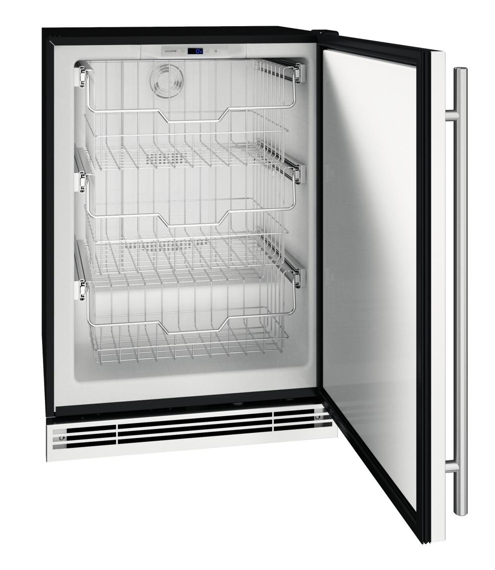 Hfz124 24" Convertible Freezer With Stainless Solid Finish (115 V/60 Hz)