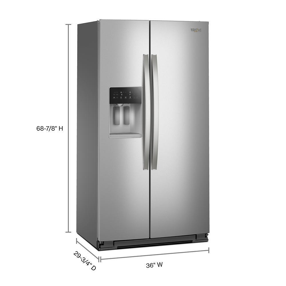 36-inch Wide Side-by-Side Refrigerator - 21 cu. ft.