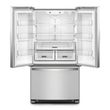 36-Inch Wide Full-Depth French Door Bottom Mount Refrigerator - 25 cu. ft.