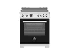 30 inch Induction Range, 4 Heating Zones, Electric Self-Clean Oven Nero