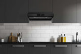 Hauslane  Chef 30-in Ducted Matte Black Undercabinet Range Hood