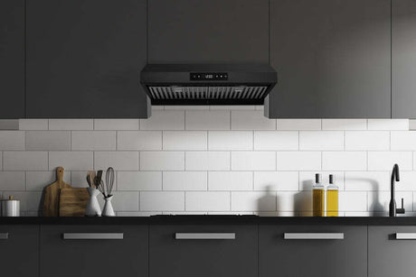 Hauslane  Chef 30-in Ducted Matte Black Undercabinet Range Hood