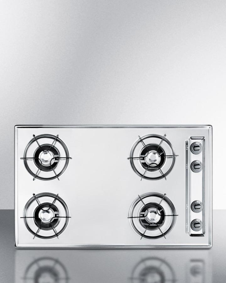 30" Wide 4-burner Gas Cooktop