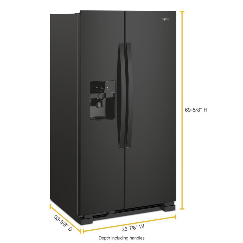 36-inch Wide Side-by-Side Refrigerator - 25 cu. ft.