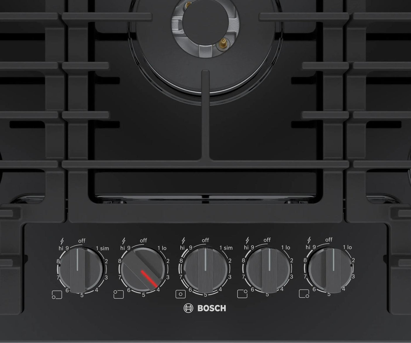 800 Series Gas Cooktop 30" Black