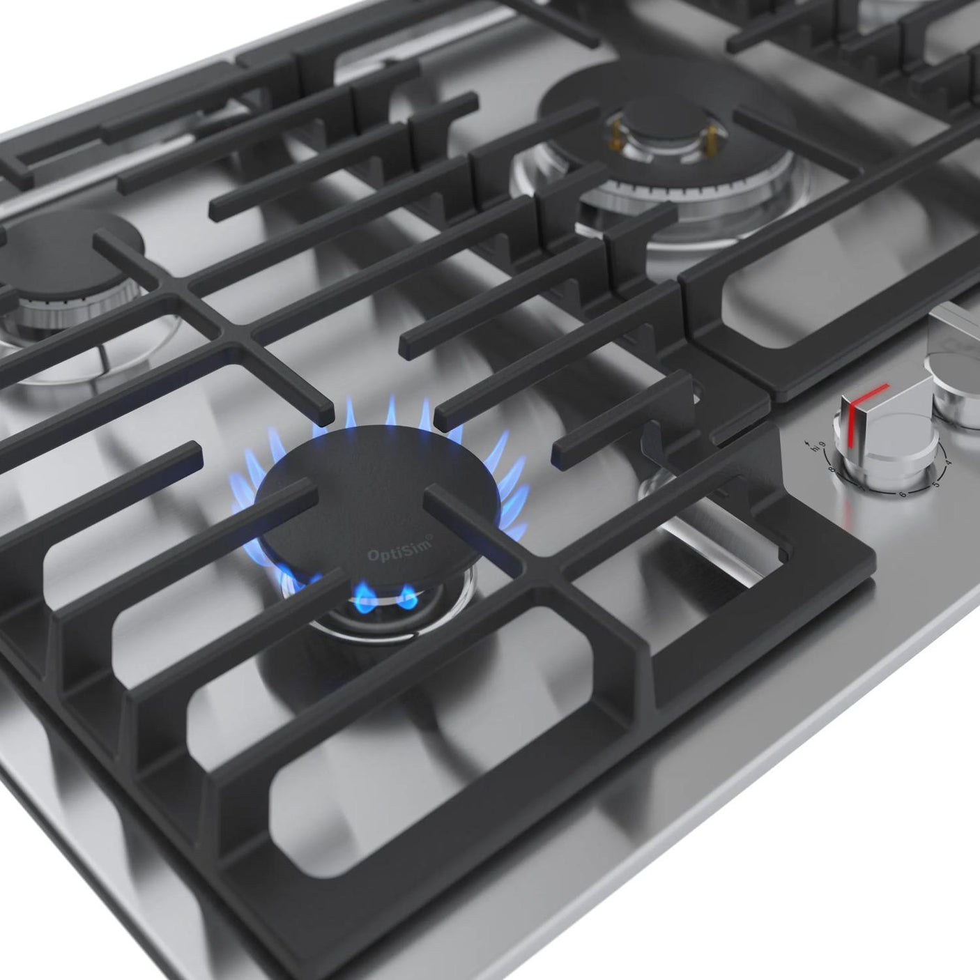 800 Series Gas Cooktop 36" Stainless steel