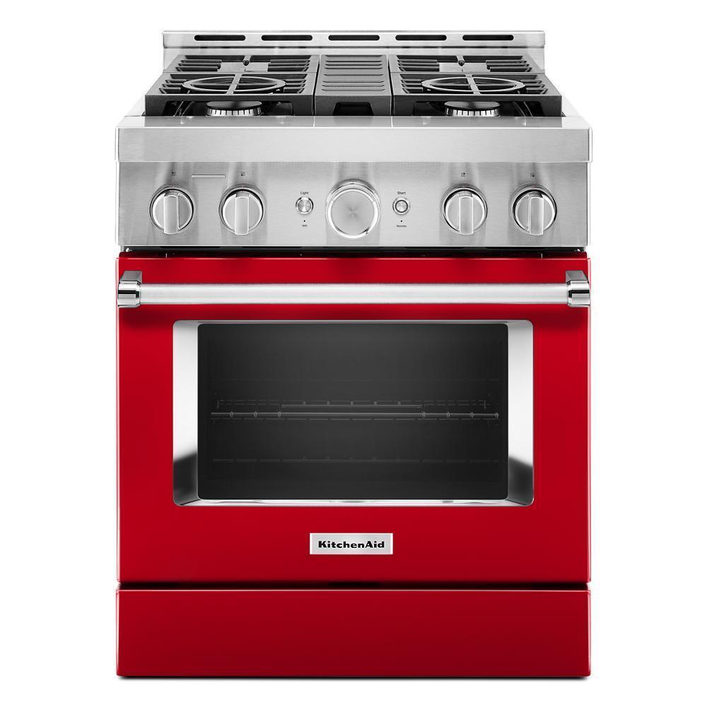 KitchenAid® 30'' Smart Commercial-Style Gas Range with 4 Burners