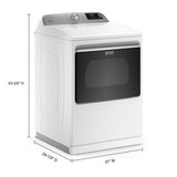 Smart Top Load Electric Dryer with Extra Power - 7.4 cu. ft.