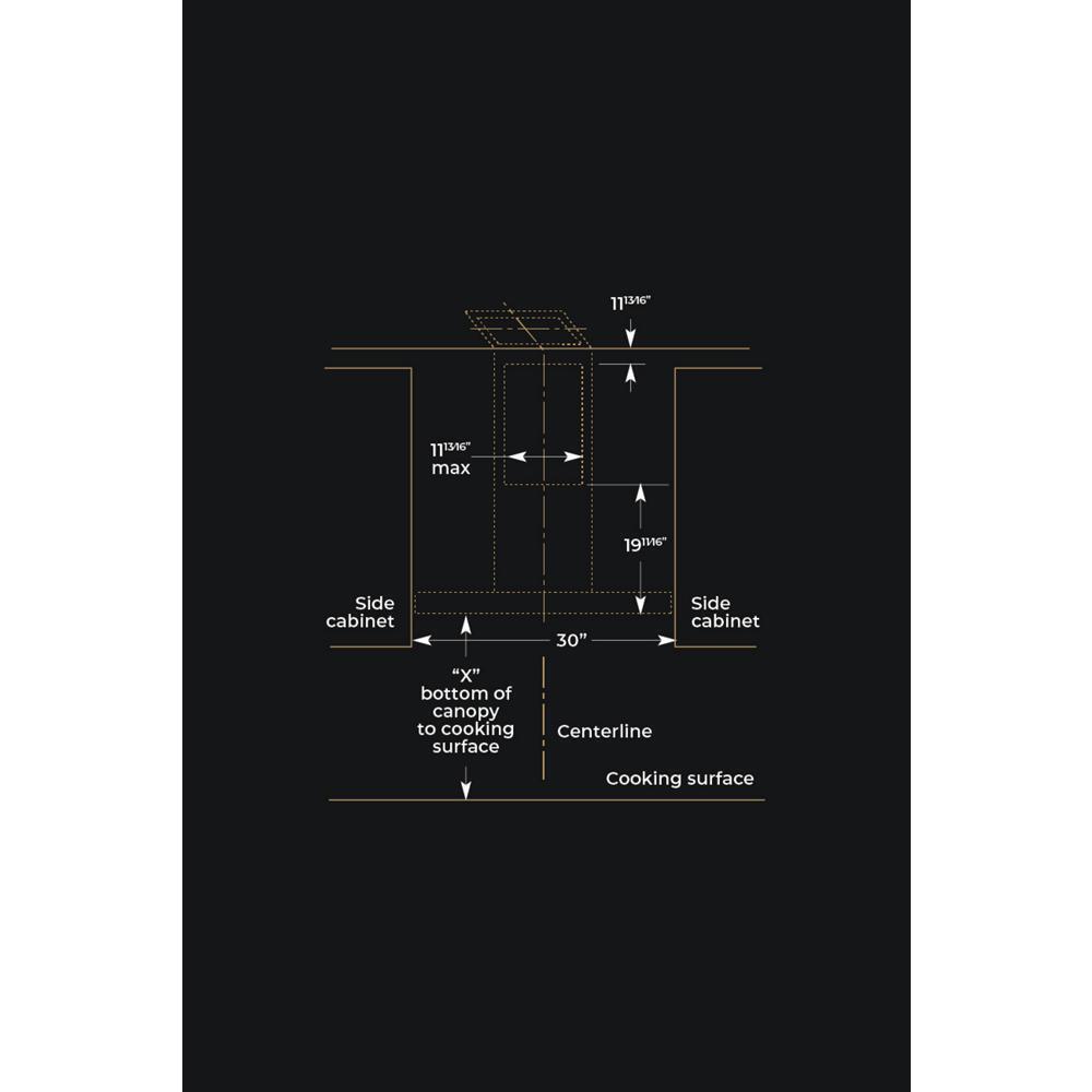 Lustre Stainless 30" Recirculating Wall-Mount Canopy Hood