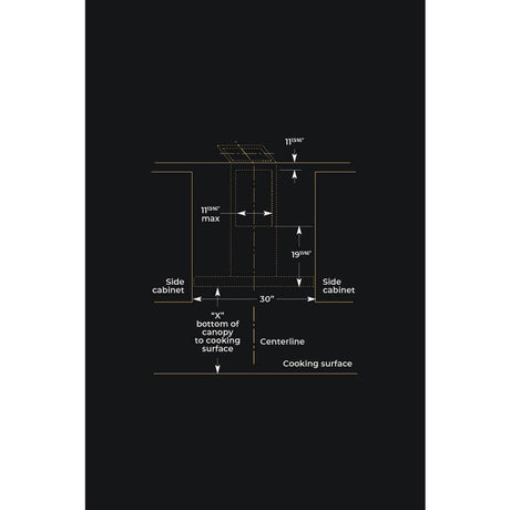 Lustre Stainless 30" Recirculating Wall-Mount Canopy Hood