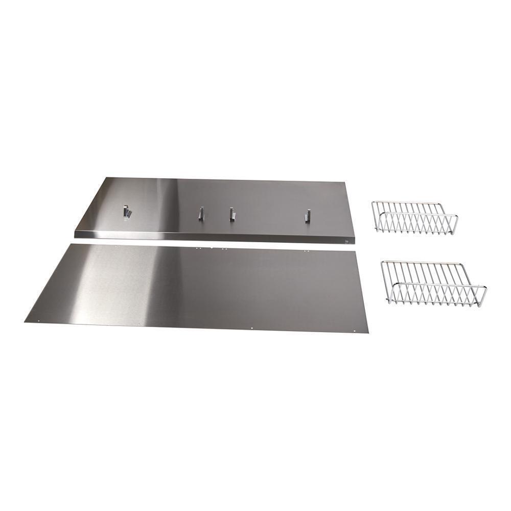 Backguard with Shelf - 48" Stainless Steel