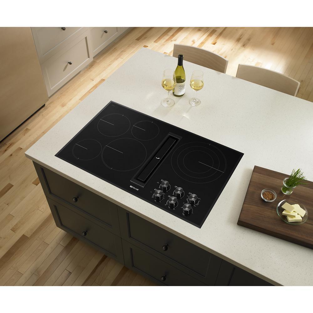 Black Floating Glass 36" JX3™ Electric Downdraft Cooktop