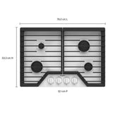 30-inch Gas Cooktop with SpeedHeat™ Burners