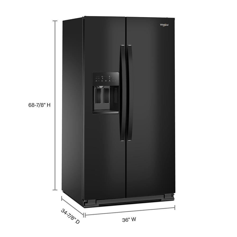 36-inch Wide Side-by-Side Refrigerator - 28 cu. ft.