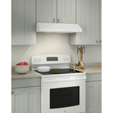 Glacier 36-Inch 300 Max Blower CFM 5 Sones White Range Hood