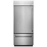 20.9 Cu. Ft. 36" Width Built-In Stainless Bottom Mount Refrigerator with Platinum Interior Design