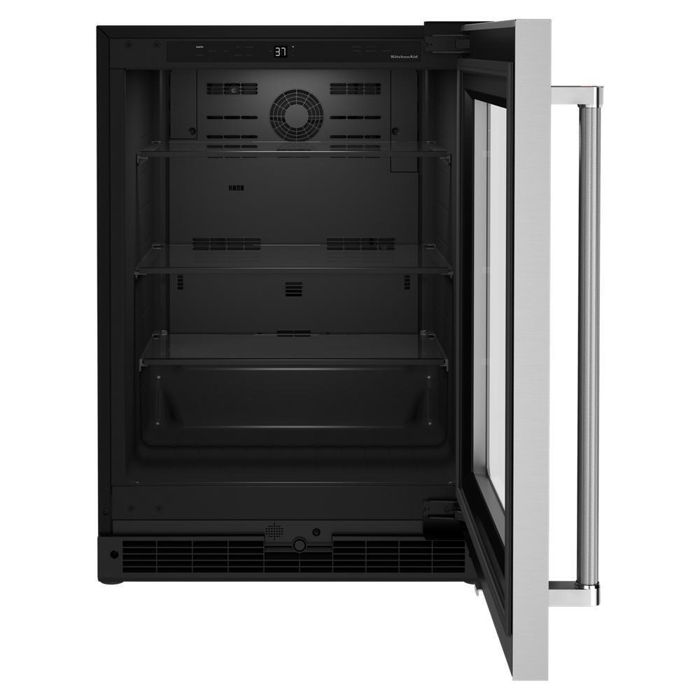 24" Undercounter Refrigerator with Glass Door