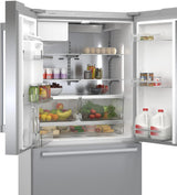 500 Series French Door Bottom Mount Refrigerator 36" Stainless steel (with anti-fingerprint)