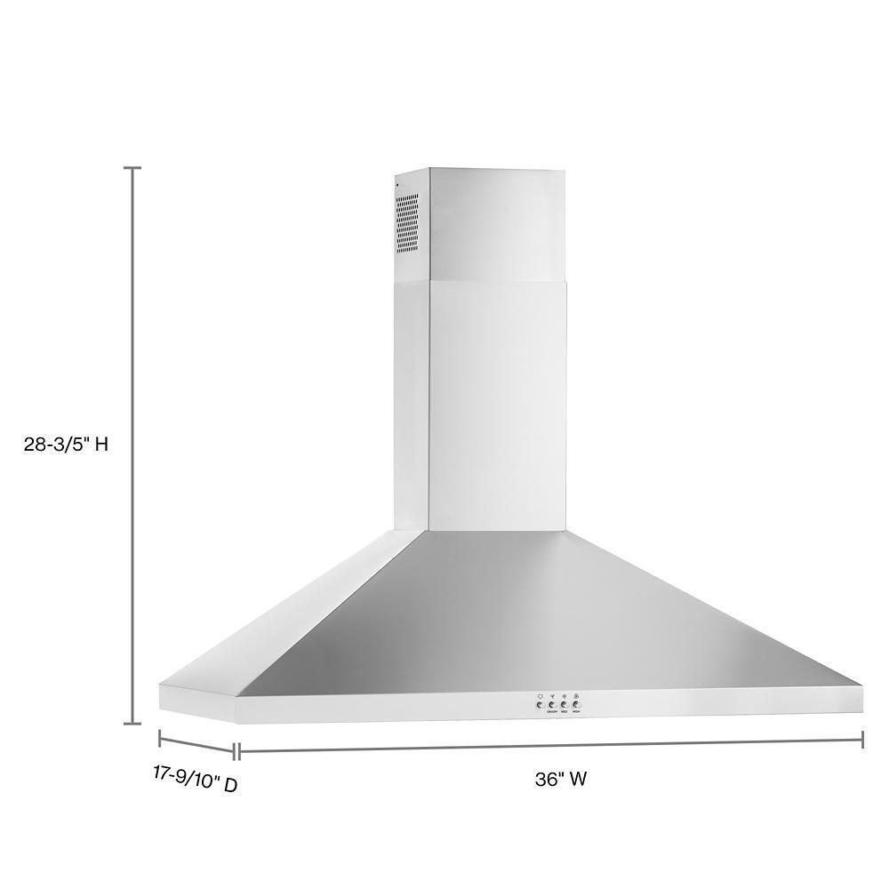 ENERGY STAR® Certified 36" Chimney Wall Mount Range Hood