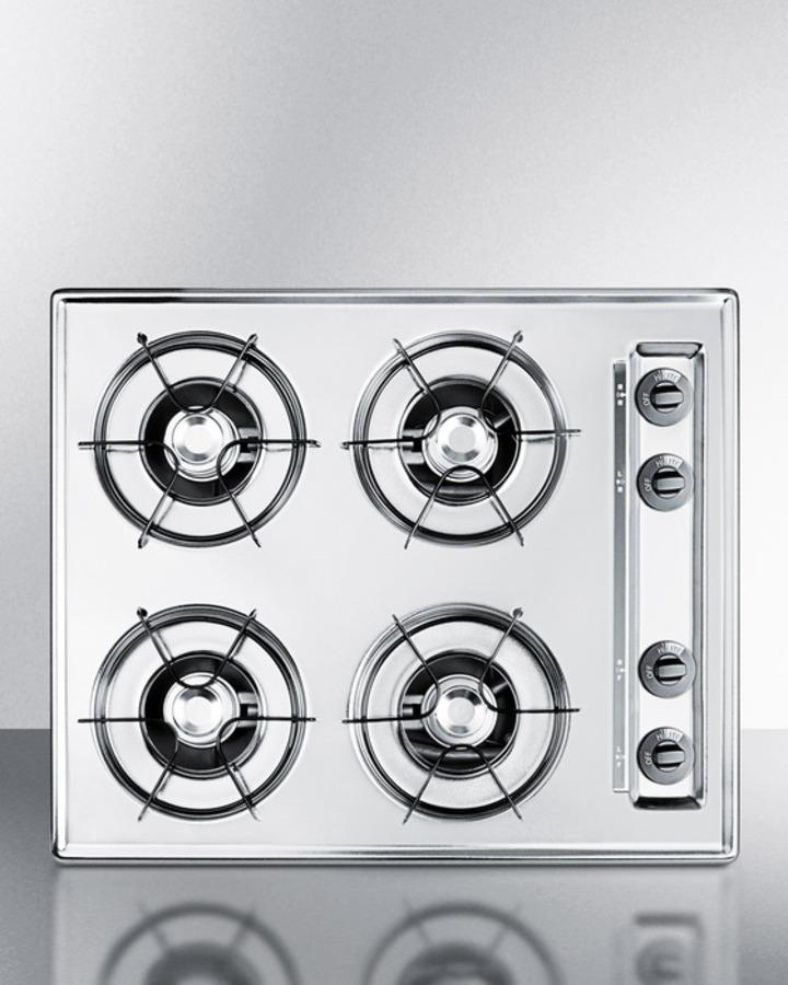 24" Wide 4-burner Gas Cooktop