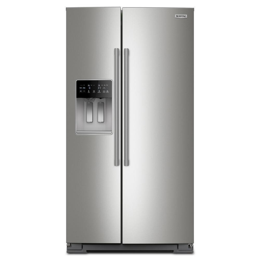 36-inch Wide Counter-Depth Side-by-Side Refrigerator with Arctic Blue Interior - 20.8 Cu. Ft.