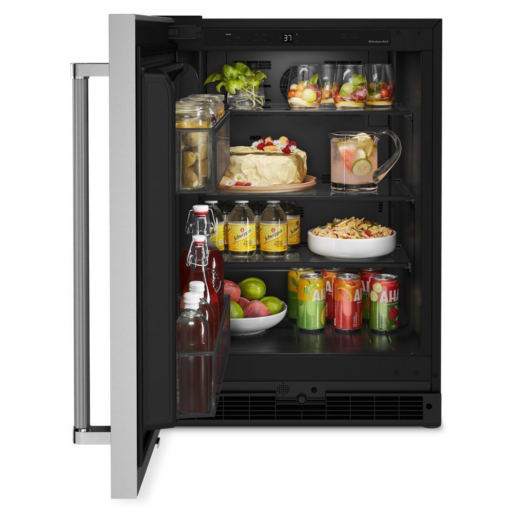 24" Undercounter Refrigerator with Stainless Steel Door