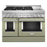 KitchenAid® 48'' Smart Commercial-Style Gas Range with Griddle