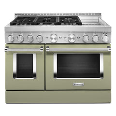 KitchenAid® 48'' Smart Commercial-Style Gas Range with Griddle