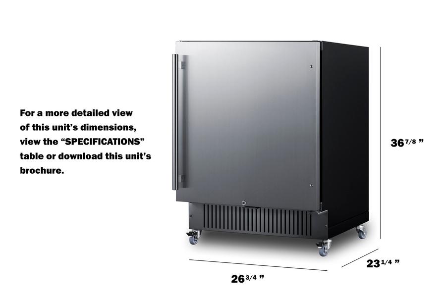 27" Wide Mobile All-refrigerator