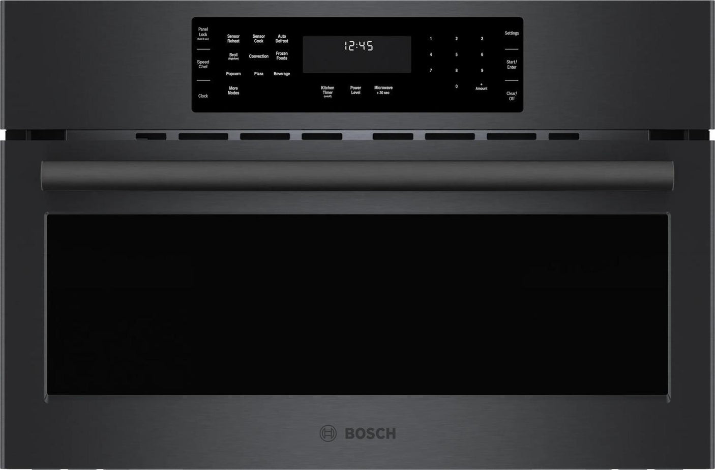 800 Series Speed Oven 30" Black stainless steel