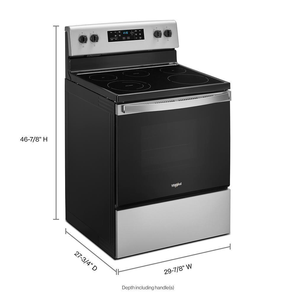 5.3 cu. ft. Whirlpool® electric range with Frozen Bake™ technology