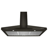 30" Contemporary Black Stainless Wall Mount Range Hood