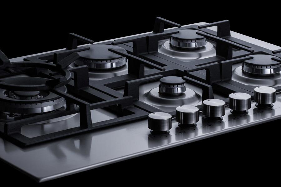 30" Wide 5-burner Propane Gas Cooktop In Stainless Steel