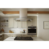 30" Curved Glass Island Mount Range Hood