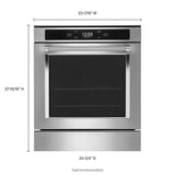 24" Smart Single Wall Oven with True Convection