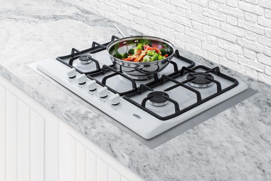 30" Wide 5-burner Gas Cooktop